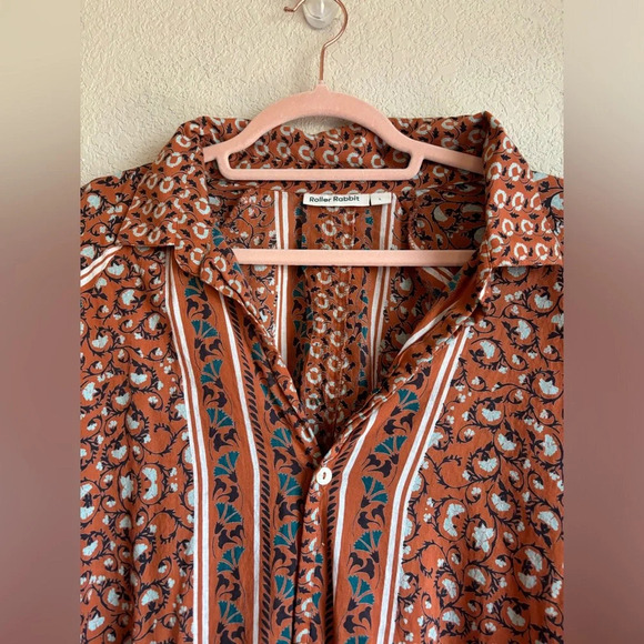 Roller Rabbit Naia Midi Shirtdress Coverup - Picture 5 of 13